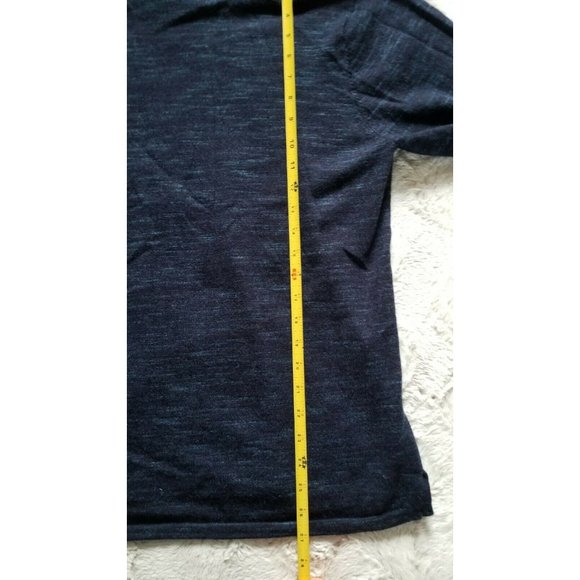 Bonobos 100% Extra Fine Merino Wool Blue Crew Neck - Picture 7 of 8